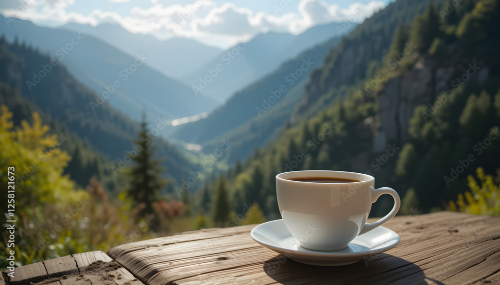 Mountain coffee view Mountain coffee view