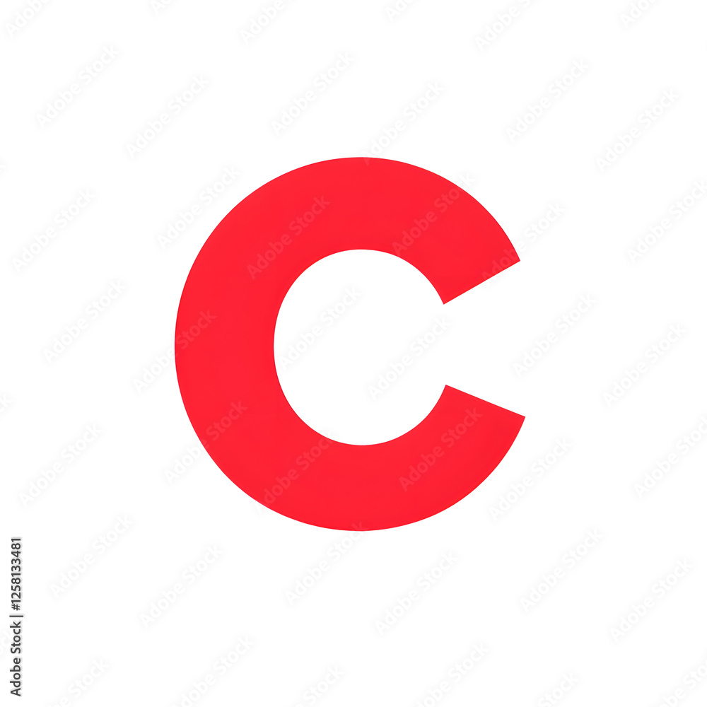 Minimalistic Flat Vector Logo Design of the Letter 'C' Minimalistic Flat Vector Logo Design of the Letter 'C'