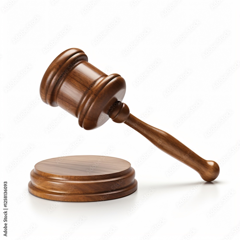 Judge's Gavel Isolated on White Judge's Gavel Isolated on White