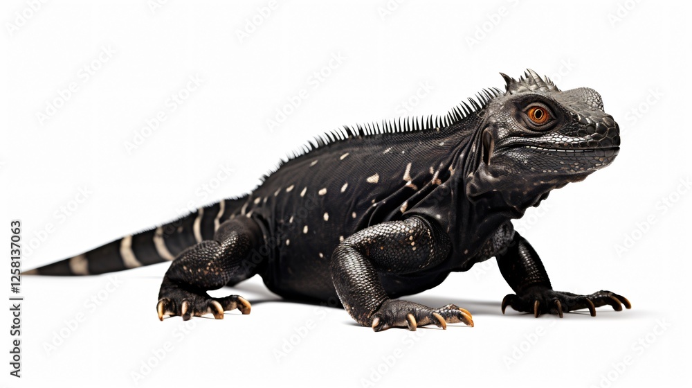 Obraz premium Black Galangal Isolated on White Background