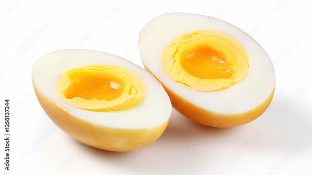 Boiled Egg Isolated on White Background Boiled Egg Isolated on White Background