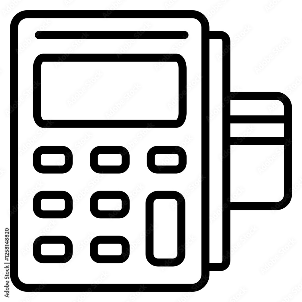 Calculator Outline Icon Calculator Outline Icon