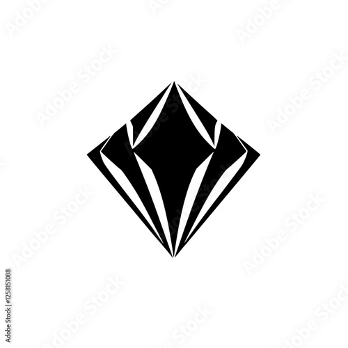 Diamond-shaped silhouette.