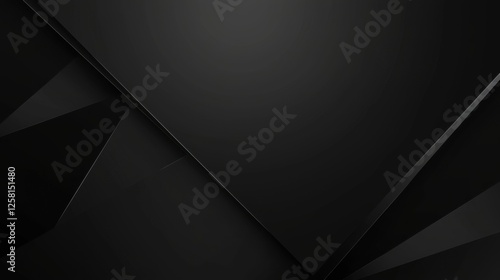 Subtle gradient on abstract dark background with copy space for design. Perfect for modern banner templates, minimalist dark textured wallpaper, simple dark abstract background.