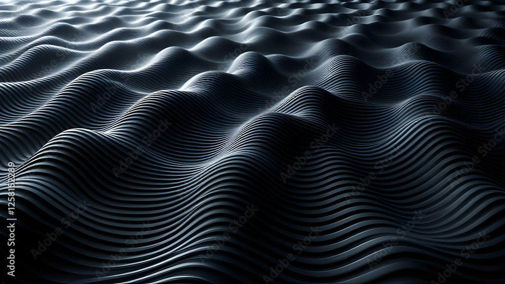 3D Wavy Patterns – Optical illusions, distorted grids 3D Wavy Patterns – Optical illusions, distorted grids