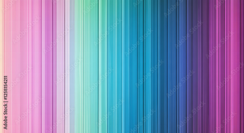 Obraz premium Abstract Colorful Vertical Stripes Background Image with Pastel Rainbow Hues and Gradient Transitions