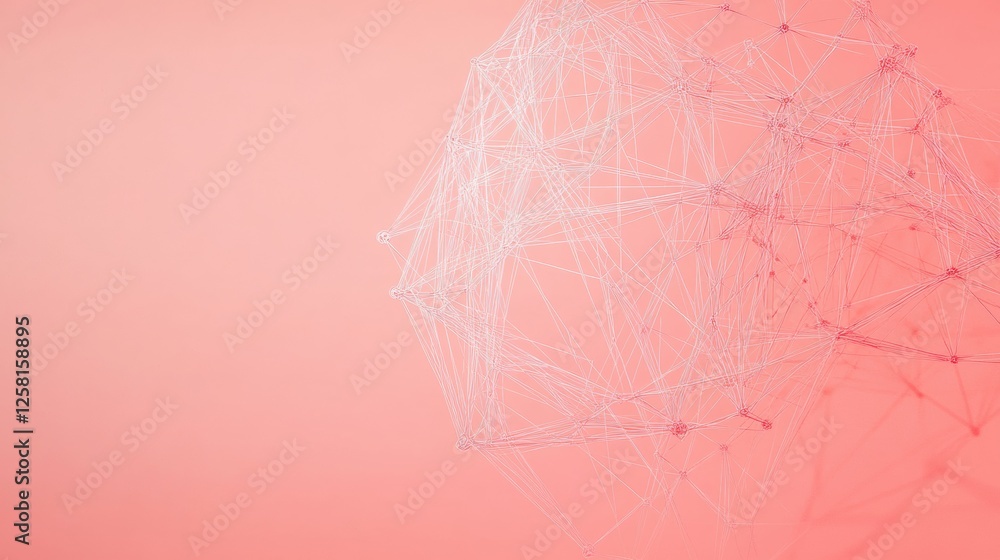 Fototapeta premium abstract pink network connection