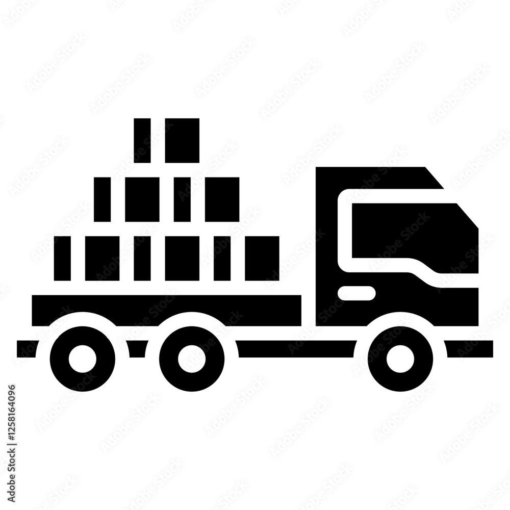 Logistics Glyph Icon Logistics Glyph Icon