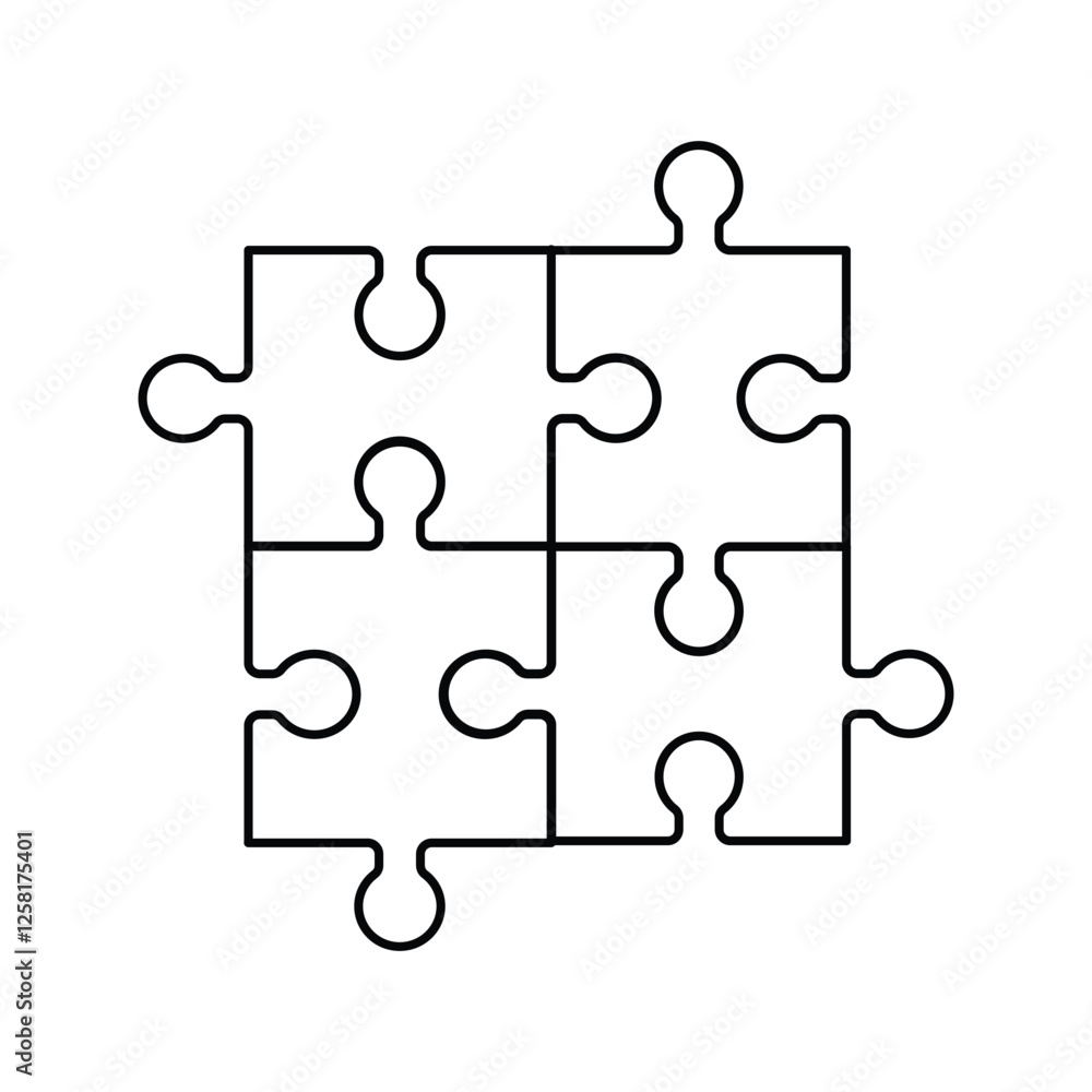 Puzzle icon vector, filled flat sign, isolated on white. Plugin symbol, logo illustration. Puzzle icon vector, filled flat sign, isolated on white. Plugin symbol, logo illustration.