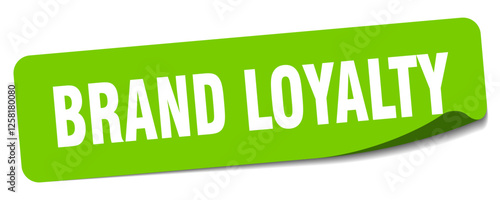 brand loyalty sticker. brand loyalty label
