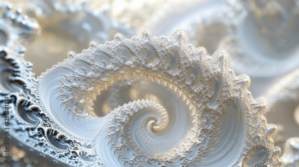 Psychedelic fractal patterns with wavy, spiral organic forms represent imagination and abstraction Psychedelic fractal patterns with wavy, spiral organic forms represent imagination and abstraction