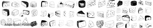 Sketch cheese: Hand-drawn product from Holland Tasty Dairy, showcasing cuisine and food