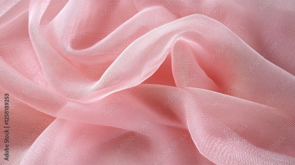 Fototapeta premium Pink silk fabric texture background