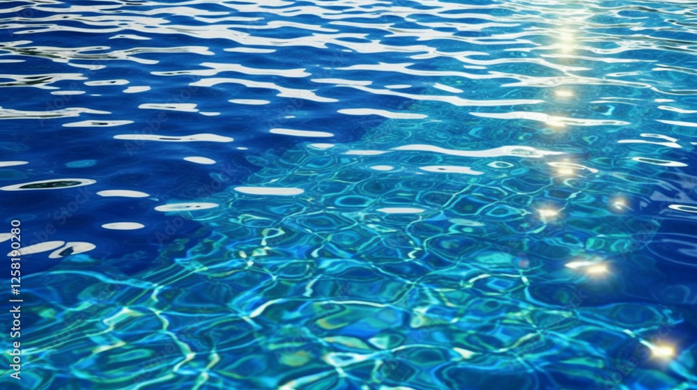 The emerald sea creates beauty by creating a gloss by the light The emerald sea creates beauty by creating a gloss by the light