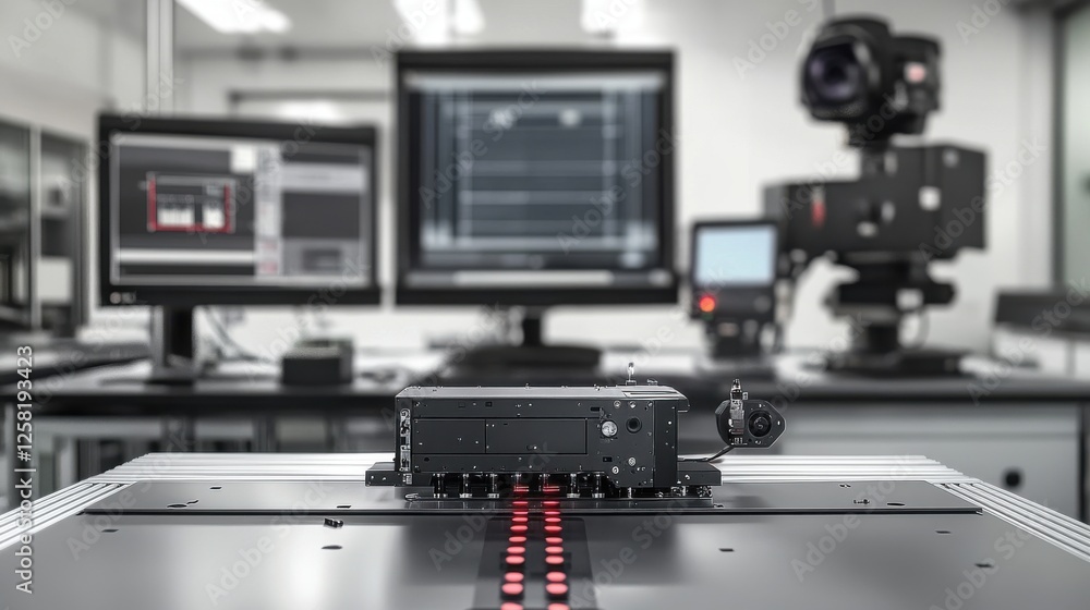 A demonstration of a smart quality control system using AI to detect product flaws on an assembly line A demonstration of a smart quality control system using AI to detect product flaws on an assembly line