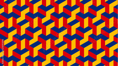 Background 3D hexagonal module (v 2.0)