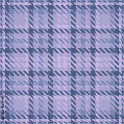 Drapery background texture plaid, real check tartan fabric. Chequered vector pattern seamless textile in light and blue colors.