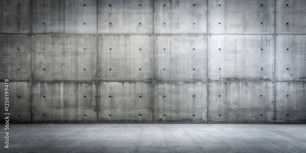 A Minimalist Concrete Wall with a Seamlessly Integrated Floor, Perfect for Modern Architectural Designs A Minimalist Concrete Wall with a Seamlessly Integrated Floor, Perfect for Modern Architectural Designs