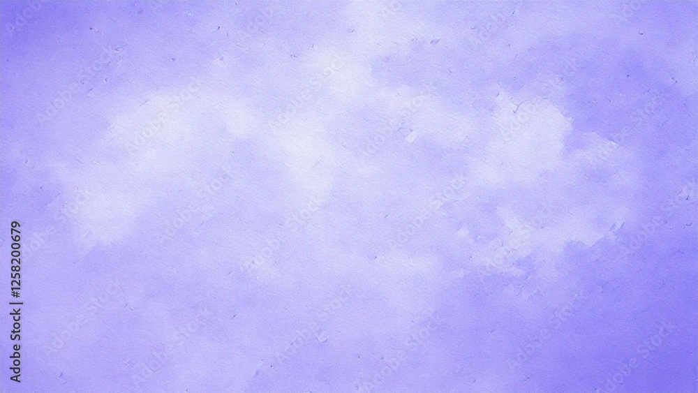 Fototapeta premium 淡い手描きの水彩風の素材 背景素材 紫色 背景素材 16:9サイズ AI生成素材