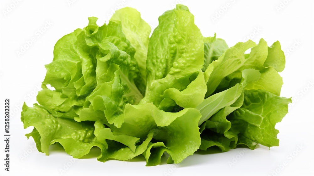 Lettuce Bunch Isolated on White Background Lettuce Bunch Isolated on White Background