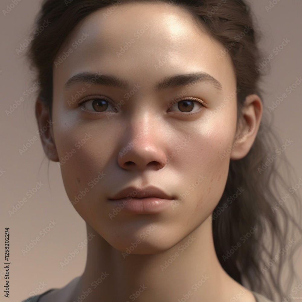 A highly detailed, hyper-realistic close-up portrait of an AI-generated human face. This digital artwork features lifelike skin textures, expressive eyes, and natural lighting. A highly detailed, hyper-realistic close-up portrait of an AI-generated human face. This digital artwork features lifelike skin textures, expressive eyes, and natural lighting.
