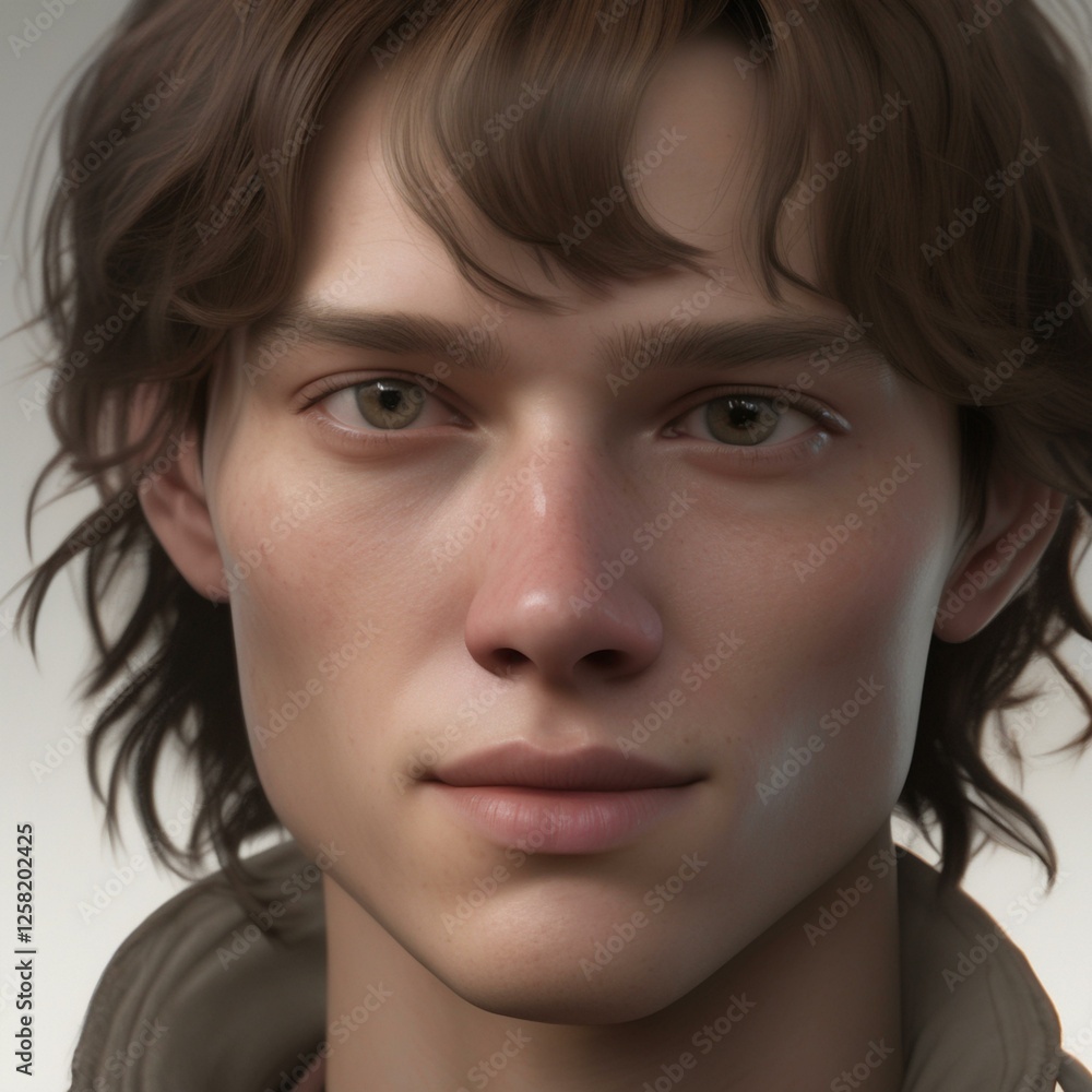 A highly detailed, hyper-realistic close-up portrait of an AI-generated human face. This digital artwork features lifelike skin textures, expressive eyes, and natural lighting. A highly detailed, hyper-realistic close-up portrait of an AI-generated human face. This digital artwork features lifelike skin textures, expressive eyes, and natural lighting.