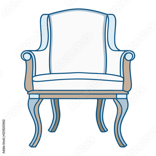 Elegant Armchair Logo with Clean Vector Design.