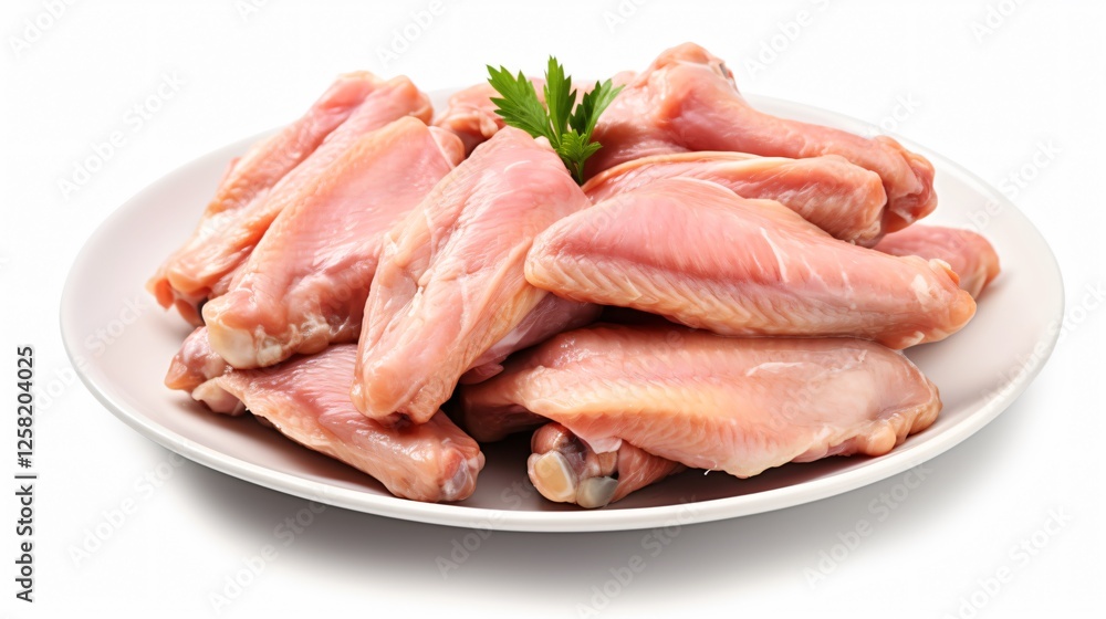 Raw Chicken Wings Isolated White Background Raw Chicken Wings Isolated White Background