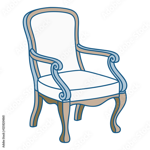 Elegant Armchair Logo with Clean Vector Design.