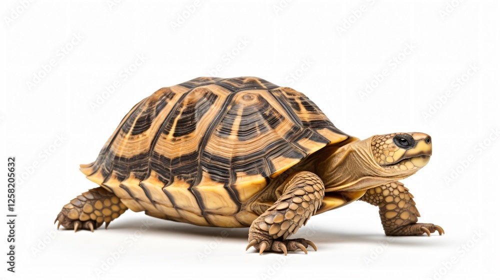 Fototapeta premium Green Sea Turtle Isolated on White Background