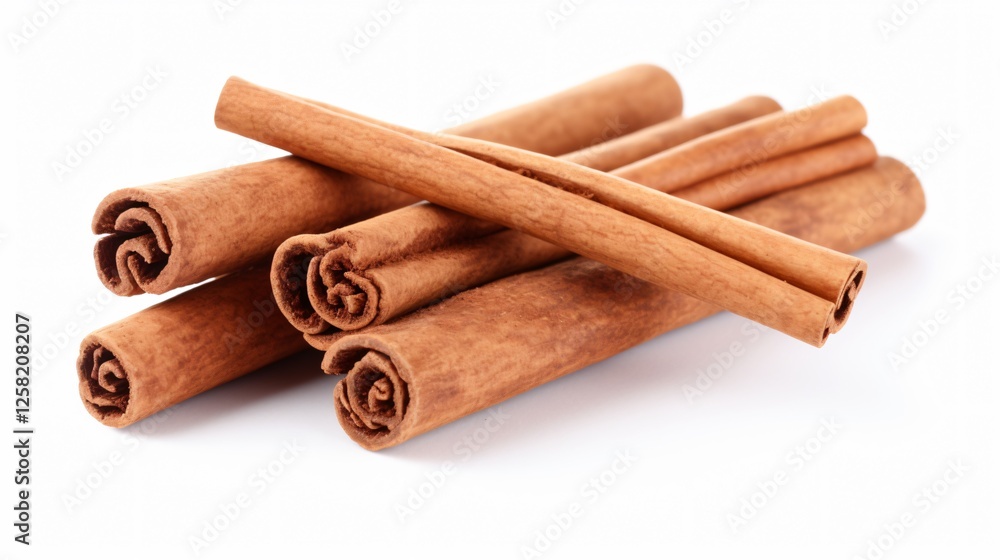 Cinnamon Sticks Isolated on White Background Cinnamon Sticks Isolated on White Background