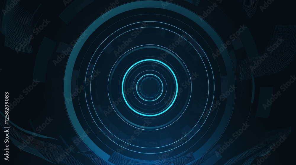 Circular shapes on a Blue background, minimalist design banner template with white space for text. Suitable for modern and artistic presentations, websites, and digital designs. Circular shapes on a Blue background, minimalist design banner template with white space for text. Suitable for modern and artistic presentations, websites, and digital designs.