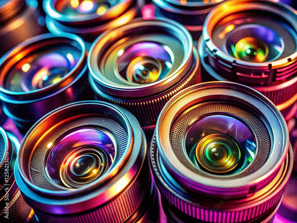 Macro Photography: Paparazzi Camera Lenses, Intense Close Up Macro Photography: Paparazzi Camera Lenses, Intense Close Up