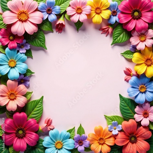 Wallpaper Mural Colorful flower garland with ribbon , garland, wedding, flowers Torontodigital.ca
