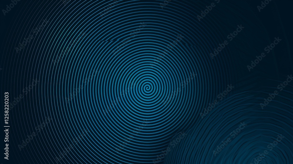 Minimalist abstract wallpaper with concentric circles on a Blue background. Banner template with white space for text, ideal for modern and professional design purposes. Minimalist abstract wallpaper with concentric circles on a Blue background. Banner template with white space for text, ideal for modern and professional design purposes.