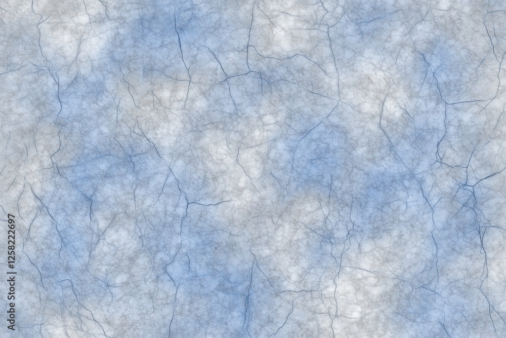 Fototapeta premium Abstract blue and gray marbled texture with intricate veins