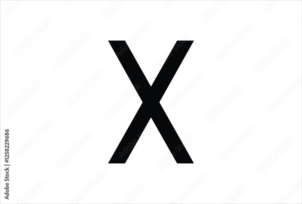 Obraz premium Elegant Letter X logo Vector Template Initial Letter X Logo Design. Creative And Modern X logo