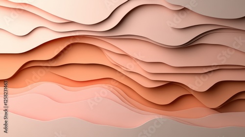 Abstract layered paper textures in warm tones