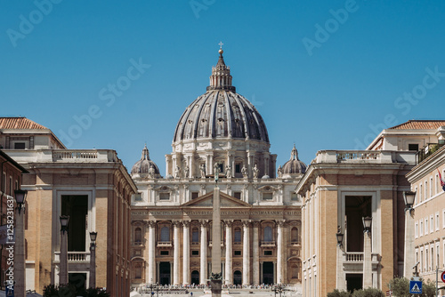 Photography saint peter basilica rome italy close up view