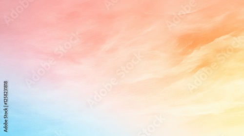 Soft pastel gradient background with warm hues