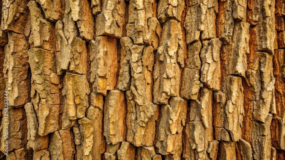 Close-up of tree bark, revealing intricate patterns of cracks and fissures, showcasing nature's artistry in weathered wood. Close-up of tree bark, revealing intricate patterns of cracks and fissures, showcasing nature's artistry in weathered wood.