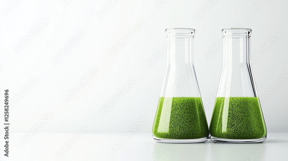 a futuristic algae biofuel experiment, green liquid in illuminated bioreactors, scifi aesthetic, isolated on white background a futuristic algae biofuel experiment, green liquid in illuminated bioreactors, scifi aesthetic, isolated on white background