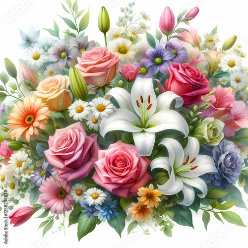 colorful flowers bouquet