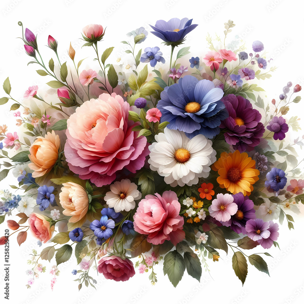 colorful flowers bouquet colorful flowers bouquet