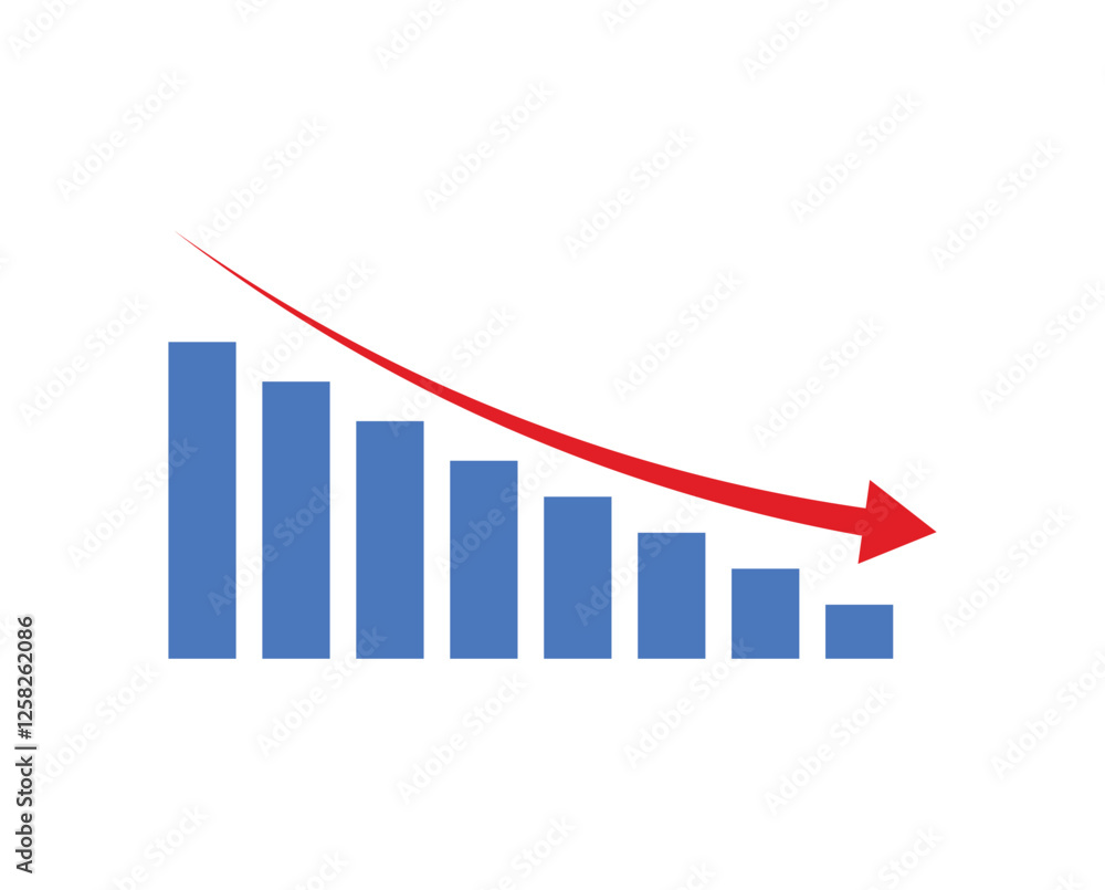 Dynamic Economy Up-Down Trend Graph Chart for Financial & Market Analysis Dynamic Economy Up-Down Trend Graph Chart for Financial & Market Analysis