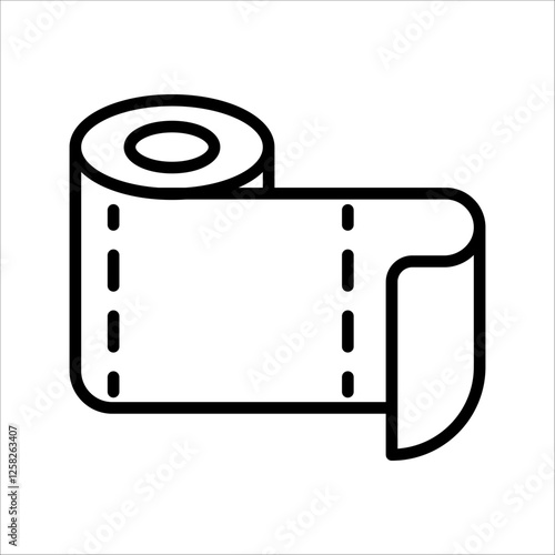 tissue icon Illustration of hygiene, mobile toilets, washrooms, or for household and hospital equipment.