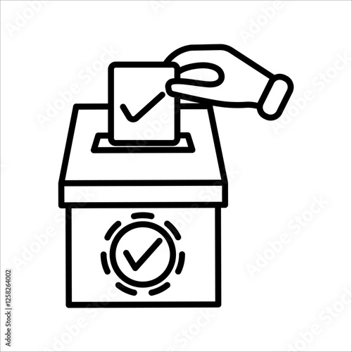 Vote icon. voting sign for mobile concept and web design. vector illustration