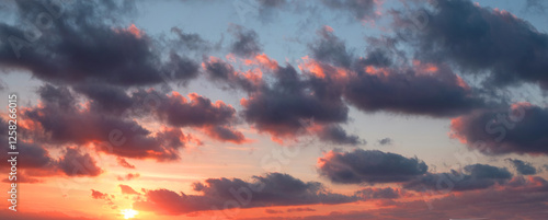 Inspirational panoramic sunsrise  photo