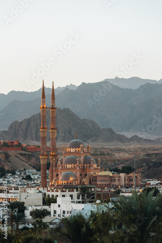 Mosque and mountain view Egypt