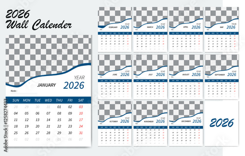 Exclusive 2026 Wall Calendar – Premium Aesthetic & Fully Customizable. Designed for Productivity & Planning | Perfect for Home, Office & Modern Workspaces. 